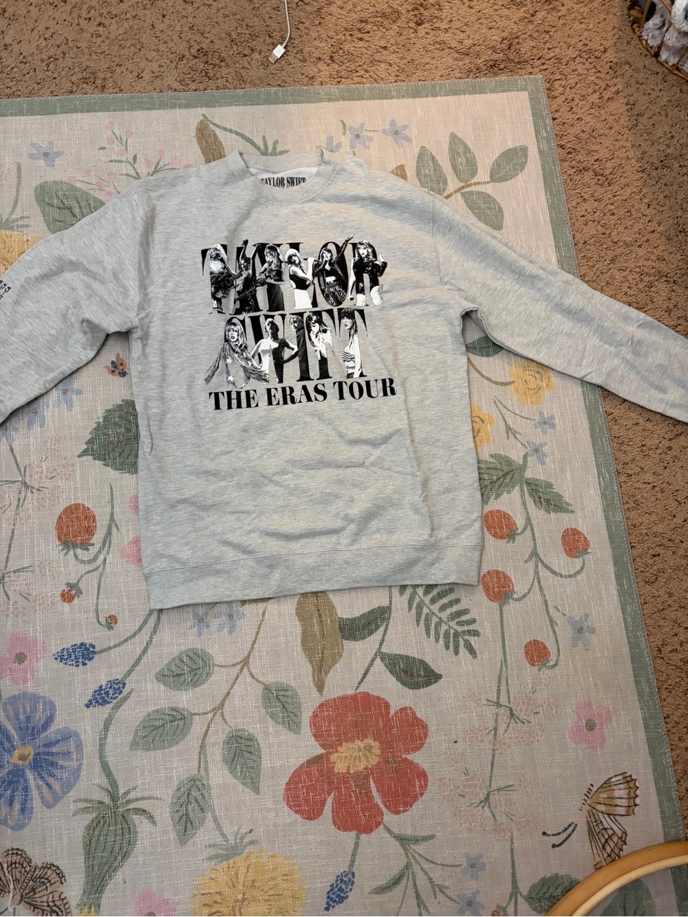 Taylor Swift Gray The Eras Tour Crewneck Sweatshirt